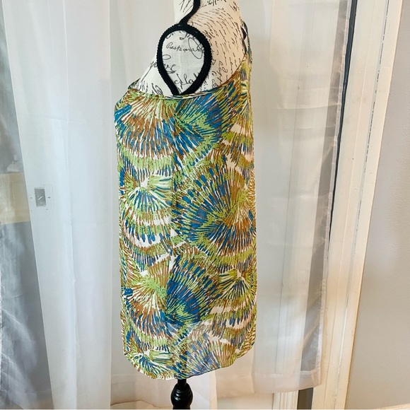 Tibi Silk Off The Shoulder Wrap Style Printed Blouse Size S - Picture 2 of 9